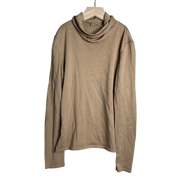 Philosophy di Alberta Ferretti Sweaters - Philosophy di Alberta Ferretti Virgin Wool Cowl Neck Sweater Camel Tan Size 8